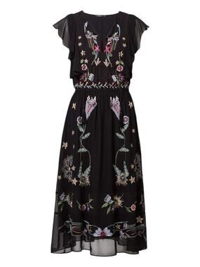 Desigual Sandy Embroidered Midi Dress